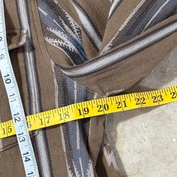 Flint and Tinder Long Sleeve Saddle Blanket Shirt Men's XL Brown Blue Southwest - Picture 7 of 12